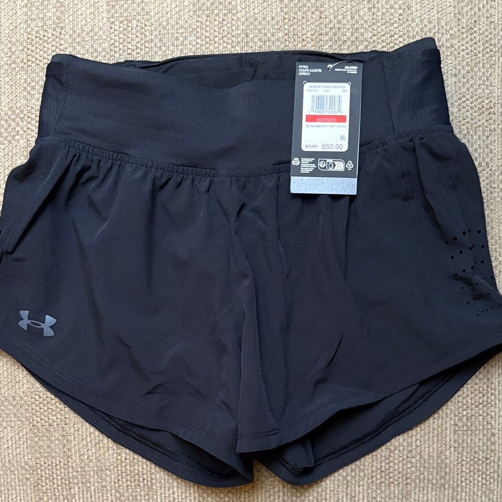 NWT Under Armour UA Speedpocket women’s shorts